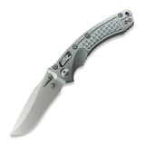 Microtech - Amphibian Ram-Lok, Ice Blue Ano Frag, Stonewash
