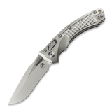Microtech - Amphibian Ram-Lok Stonewash Frag Titanium, bronze accents