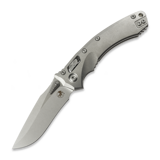 Microtech - Amphibian Ram-Lok Stonewash Slab Titanium, bronze accents