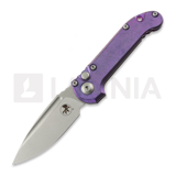 Microtech - Auto LUDT Gen III Drop Point Purple Haze Slab Titanium
