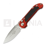 Microtech - Auto LUDT Gen III S/E Red Aluminum, Stonewash
