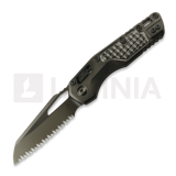 Microtech - MSI DLC Stonewash Frag Pattern, full serrated