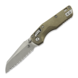 Microtech - MSI Mini S/E Apocalyptic Antique Bronze Slab Titanium, fully serrated