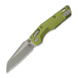 Microtech - MSI Mini S/E Apycalyptic Fluted Aluminum OD Green, full serrated