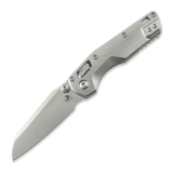 Microtech - MSI Mini S/E Stonewash Standard Fluted Titanium, blue accents