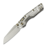 Microtech - MSI Mini S/E Stonewash Standard Frag Titanium, flamed accents