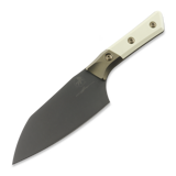 Microtech - Santoku 6" Bolstered - DLC - Ivory G10