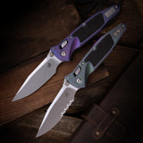 Microtech - Socom Ram-Lok Clip Point Galactic Purple Titanium
