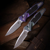 Microtech - Socom Ram-Lok Clip Point Nebula Green Titanium