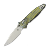 Microtech - Socom Ram-Lok S/E Clip Point Stonewash Galactic Gold Frag, blue accents