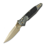 Microtech - Socom Ram-Lok Spear Point Bronzed Stonewash Antique Denim Gold