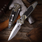 Microtech - Socom Ram-Lok Spear Point Galactic Gold, Wellenschliff
