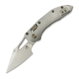 Microtech - Stitch Mini Marfione Select S/E Stonewash, Slab Titanium, flamed accent