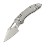 Microtech - Stitch Mini Marfione Select S/E Stonewash, Slab Titanium, purple accent