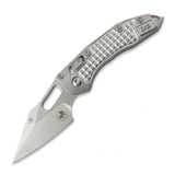 Microtech - Stitch Stonewash Frag Titanium, purple accents