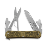 Midgards-Messer - Vulpis Brass with Nordic Pattern