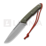 MK Knives & Tools - Nomad "Postapo", Green Micarta/Red G-10, Blasted