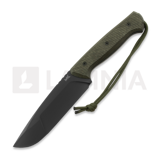 MK Knives & Tools - Rambler Postapo, Green Micarta/Black G-10