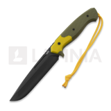 MK Knives & Tools - Sentinel "Postapo", OD Green/Yellow G-10, DLC