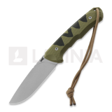 MK Knives & Tools - Venn "Angler: Perch", OD Green/Black G-10, Blasted