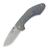 MKM Knives - Hero - Stonewashed - Denim Micarta, bl&aring;