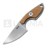 MKM Knives - Mikro 1 - Stonewashed - Canvas Micarta, natural