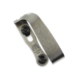 Mummert Knives - Slotted Ti-Clip - Tumbled