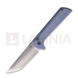 North Mountain Blade - Chop 2 Button Lock Blue Micarta