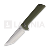 North Mountain Blade - Chop 2 Button Lock Green G-10