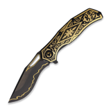 North Mountain Blade - Gold Nocturne Linerlock 24K