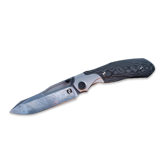 Null Knives - Vandal - Black Camo / Damasteel