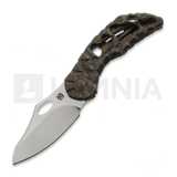 Olamic Cutlery - Busker CF Magnacut Semper, Antique Ti & Fatcarbon/Volcanic