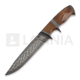 Olamic Cutlery - Suna Nickel Mosaic Damascus, ironwood