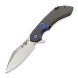 Olamic Cutlery - Wayfarer 247 20CV Cutlass, Dark Blast Ti & Timascus