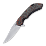Olamic Cutlery - Wayfarer 247 Bowie, Lava Flow, Dark Blasted