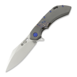 Olamic Cutlery - Wayfarer 247 Cutlass, Dark Blast Ti/Fedokume, Satin