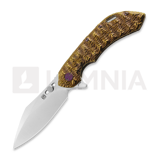 Olamic Cutlery - Wayfarer 247 Cutlass, Molten/Scalloped Ti, Satin