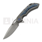 Olamic Cutlery - Wayfarer 247 M390 Drop Point, Titanium/Karelian Birch