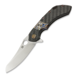 Olamic Cutlery - Wayfarer 247 Mouflon, Carbon Fiber Fedokume Inlay Show Side