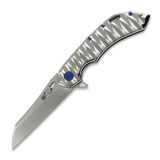 Olamic Cutlery - Wayfarer 247 Wharning, High Polish Titanium, Satin