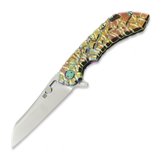 Olamic Cutlery - Wayfarer 247 Wharning, Volcanic Carved Carnival Neontropic