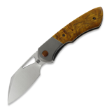 Olamic Cutlery - WhipperSnapper BL Sheepsfoot, Light Blast Ti, Satin