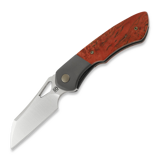 Olamic Cutlery - WhipperSnapper BL Wharncliffe, Dark Blast Ti, Satin