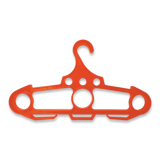 Ontario - Jericho Bear Back Hanger, כתום