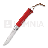 Opinel - Trekking Knife No 8, gris, rouge