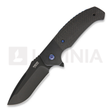 Pena Knives - Mini Diesel Framelock Carbon Fiber, sort