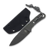 Piranha Knives - Skeleton Necker, black kydex