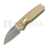 Pro-Tech - Runt 5 Stonewashed Wharncliffe, AlBronze