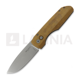 Pro-Tech - Synapse Black Titanium & Natural Micarta, Stonewash