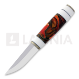 Puukkopaja Jaska Nukari - Akryylipuukko, white/laava